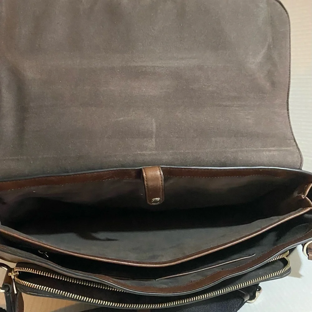 Coach vintage unisex briefcase/ messenger, Elegant Brown Leather crossbody bag
